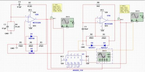 實驗四 信號發(fā)生電路設計與集成電路實現(xiàn)